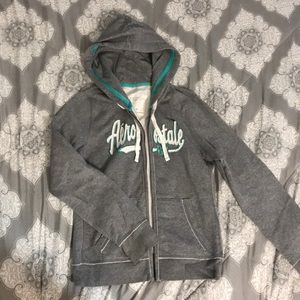 Grey Aeropostale hoodie medium
